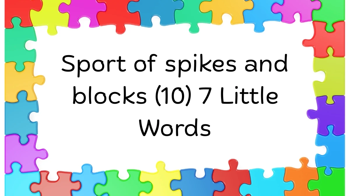 Sport of spikes and blocks 7 Little Words 10 letters Answer