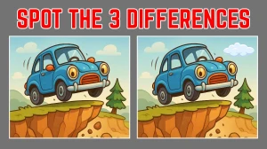 Spot 3 differences between the Car Pictures in 8 seconds!