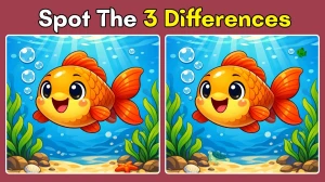 Spot the Difference Challenge: Can you Spot the 3 Differences in this Fish Pictures in 12 Seconds!