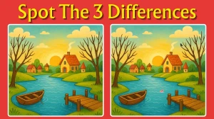 Spot the Difference: Only attentive individuals can spot 3 differences between t...