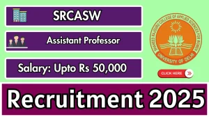 SRCASW Assistant Professor Recruitment 2025 – Walk in for 02 Posts