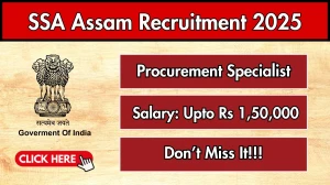 SSA Assam Procurement Specialist Recruitment 2025 - Apply Online