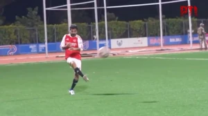 Telangana CM Plays Football with Students Ahead of Friendly Match with Messi