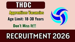 THDC Trade Apprentices Recruitment 2026 - Apply Online for 50 Posts