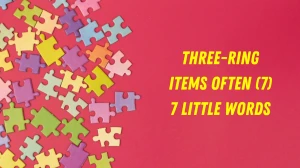 Three-ring items often 7 Little Words 7 letters Answer