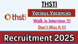THSTI Recruitment 2025 – Walk in for 04 Data Scientist, Office Assistant and More Posts