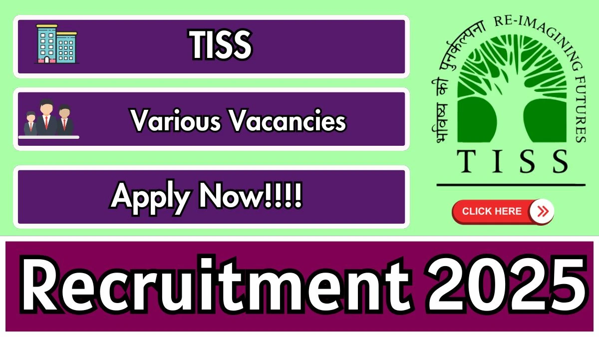 TISS Recruitment 2025 - Apply Online for 14 Research Intern, Research Assistant and Other Posts