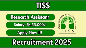 TISS Research Assistant Recruitment 2025 - Apply Offline