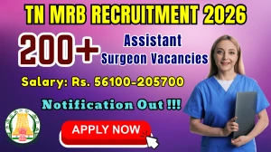 TN MRB Assistant Surgeon Recruitment 2026 - Apply Online for 299 Posts TN MRB Assistant Surgeon Recruitment 2026 - Apply Online for 299 Posts