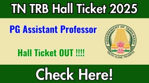 TN TRB PG Assistant Professor Hall Ticket 2025 OUT - Download Here