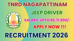 TNRD Nagapattinam Jeep Driver Recruitment 2026 - Apply Offline for 01 Posts
