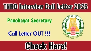 TNRD Panchayat Secretary Interview Call Letter 2025 OUT- Download Here