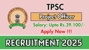 TPSC Project Officer Recruitment 2025 - Apply Online