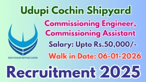 UCSL Recruitment 2025 – Walk in for 13 Commissioning Engineer, Commissioning Assistant Posts
