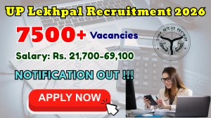 UP Lekhpal Recruitment 2026 - Apply Online for 7994 Posts UP Lekhpal Recruitment 2026 - Apply Online for 7994 Posts
