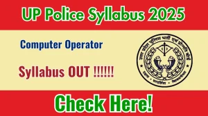 UP Police Computer Operator Syllabus 2026 - Download PDF & Exam Pattern