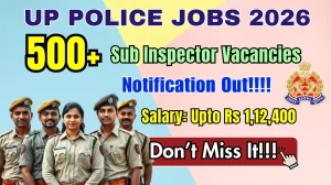 UP Police Sub Inspector Recruitment 2025-26 - Apply Online for 537 Posts