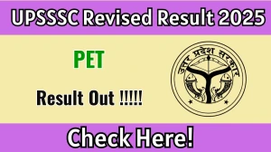 UPSSSC PET Result 2025 Revised OUT (Direct Link) - Download Scorecard @upsssc.gov.in