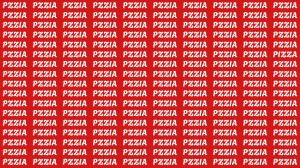 Visual Illusion: Within 6 Seconds Spot the Word PZZIA among PIZZA