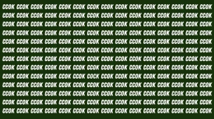 Visual Illusion: Within 7 Seconds Spot the Word COCK among CCOK