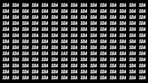 Visual Illusion: Within 7 Seconds Spot the Word SAD among SDA