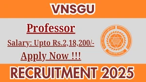 VNSGU Professor Recruitment 2025 - Apply Online