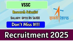 VSSC Research Scientist Recruitment 2026 - Apply Online