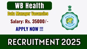 WB Health Data Manager Recruitment 2025 - Apply Online for 02 Posts