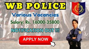 WB Police Recruitment 2025 - Apply Offline for 81 Scientific Assistant, Driver and More Posts