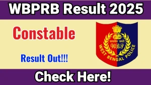 WBP Constable Result 2025-26 OUT- Download Scorecard @prb.wb.gov.in