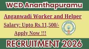 WCD Ananthapuramu Recruitment 2025 - Apply Offline for 92 Anganwadi Worker and Helper Posts
