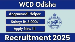 WCD Odisha Anganwadi Helper Recruitment 2025 – Apply Online