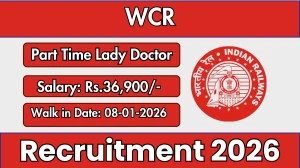 WCR Part Time Lady Doctor Recruitment 2026 – Walk in