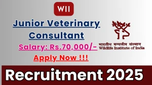 WII Junior Veterinary Consultant Recruitment 2025 - Apply Online