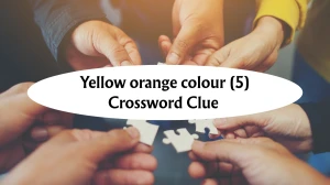 Yellow orange colour Crossword Clue Irish Daily Mail Quick 5 letters Answer