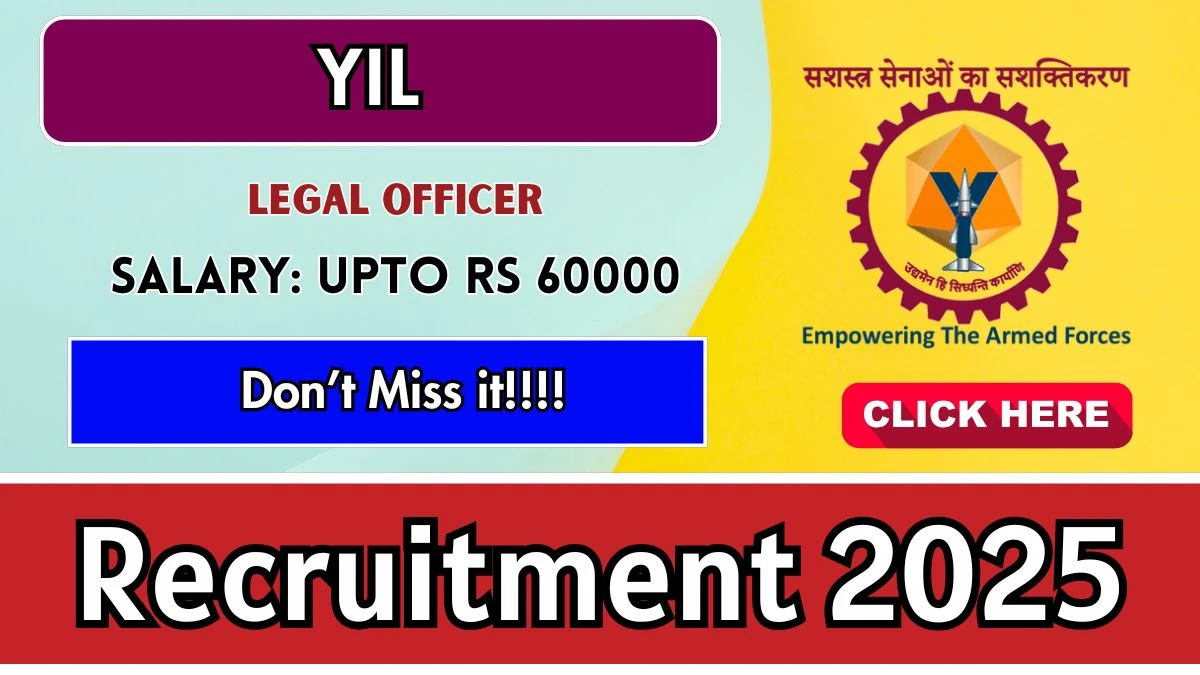 YIL Legal Officer Recruitment 2025 - Apply Offline for 02 Posts