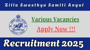 Zilla Swasthya Samiti Angul Recruitment 2025 - Apply Offline for 21 MO SNCU, Junior Hospital Manager and More Posts