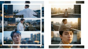 10 Google Gemini AI Photo Editing Prompts for Boys to Create 3-Layer Cinematic Rooftop Portraits