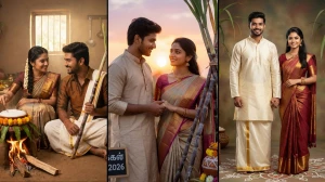 10 Google Gemini Pongal 2026 Special AI Photo Editing Prompts for Couples to Create Festive Traditional Portraits