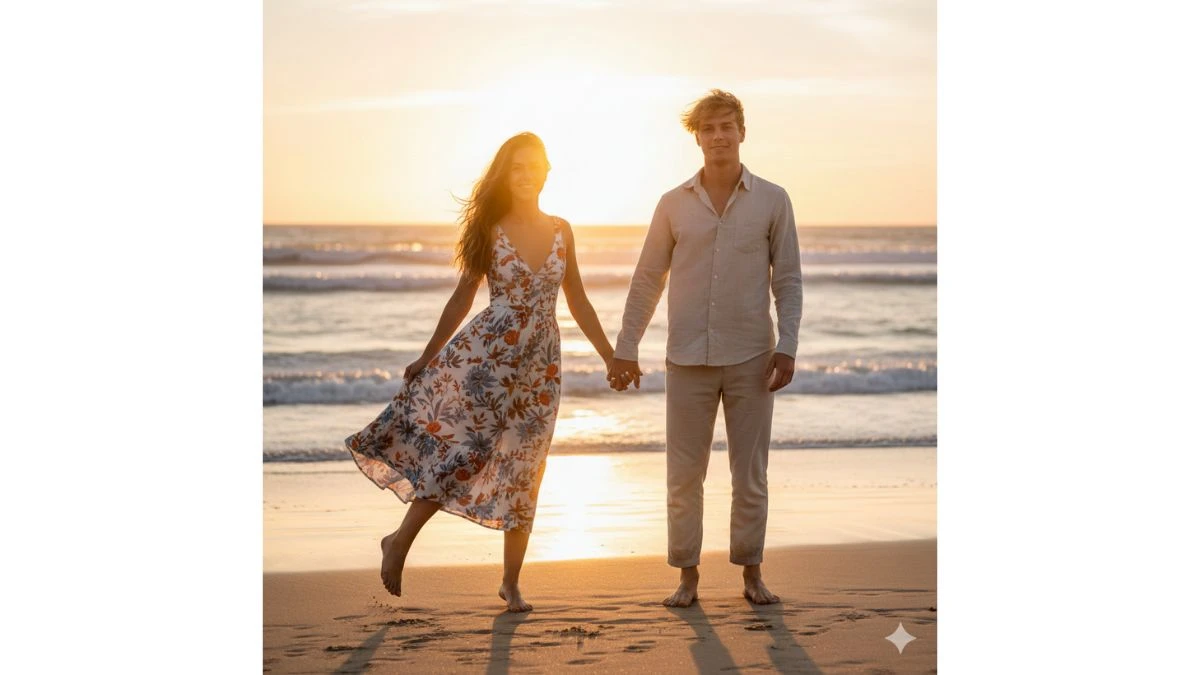 10 Google Gemini AI Photo Editing Prompts for Couples to Create Cinematic Beach HD Portraits