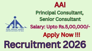 AAI Recruitment 2026 - Apply Online for 02 Principal Consultant, Senior Consultant Posts