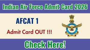 AFCAT 1 Admit Card 2026 OUT - Download Here
