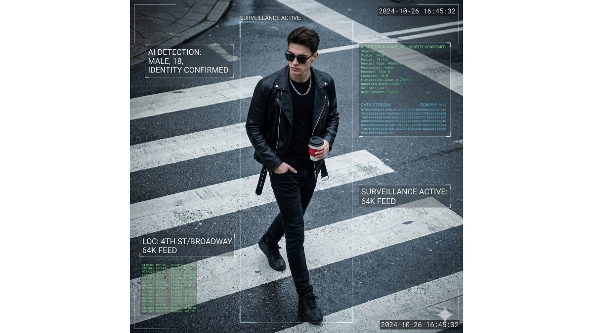 7 Google Gemini AI Photo Editing Prompts: Create Futuristic Cyberpunk Street Portraits with AI Surveillance Effects