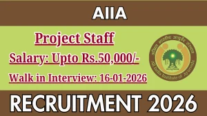 AIIA Project Staff Recruitment 2026 – Walk in