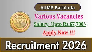 AIIMS Bathinda Fellowship Programme Recruitment 2026 - Apply Online for 25 Posts