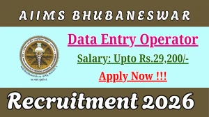 AIIMS Bhubaneswar Data Entry Operator Recruitment 2026 - Apply Online
