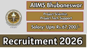 AIIMS Bhubaneswar Recruitment 2026 - Apply Online for 04 Project Scientist, Project Tech Support Posts