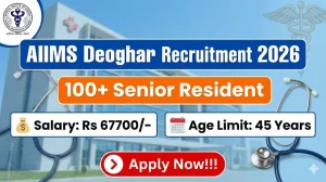 AIIMS Deoghar Senior Resident Recruitment 2026 - Apply Offline for 132 Posts