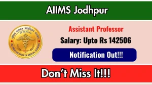 AIIMS Jodhpur Assistant Professor Recruitment 2026 - Apply Online AIIMS Jodhpur Assistant Professor Recruitment 2026 - Apply Online