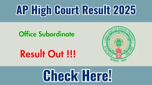 AP High Court Office Subordinate Recruitment Result 2025 OUT (Direct Link) - Download Scorecard @ aphc.gov.in